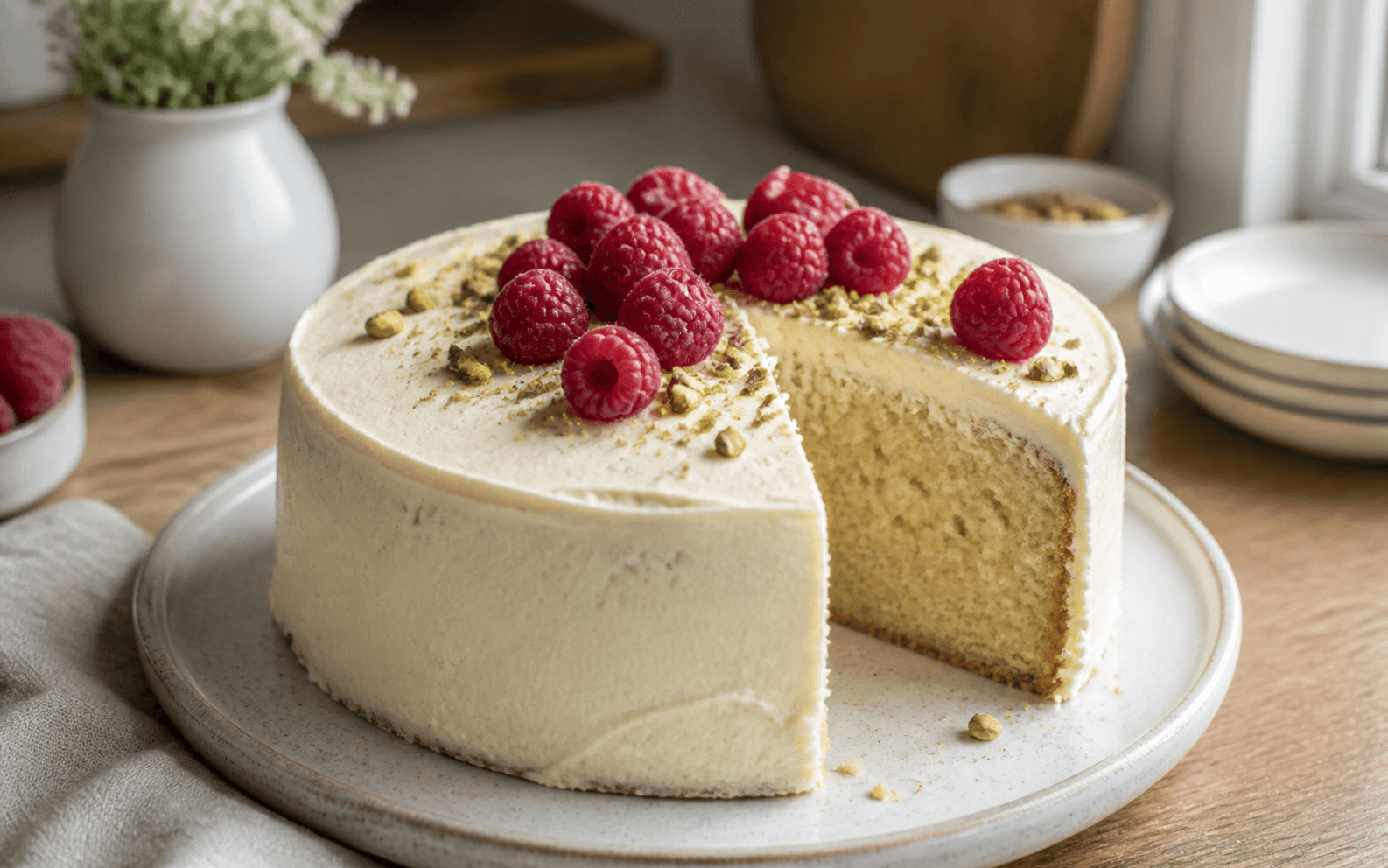 An almond cake from the Sugar & Spice kitchen